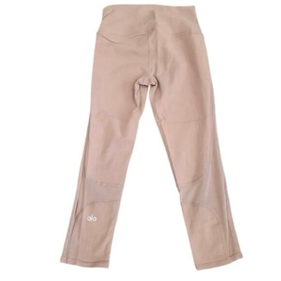 NWT Alo Yoga High Waist Coast Capri Leggings Mesh Size Small Smoky Quartz - Picture 4 of 7
